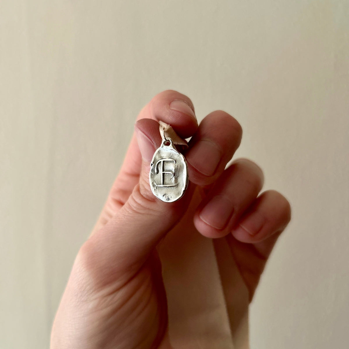 Personalised Sterling Silver Initial Pendant - MADE TO ORDER