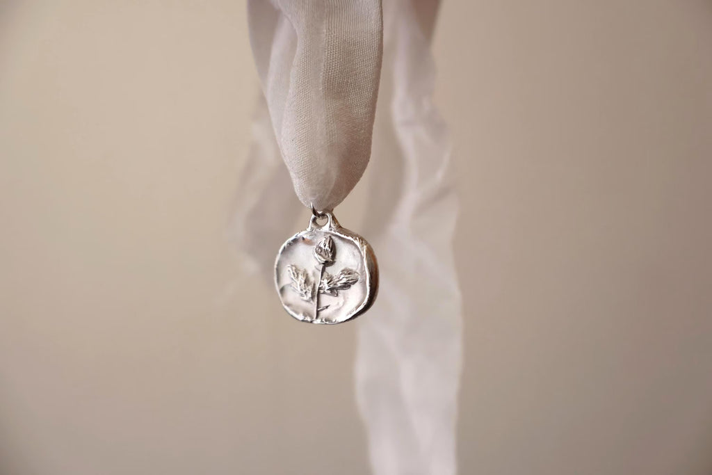Handcrafted Sterling Silver Oak Leaf Pendant